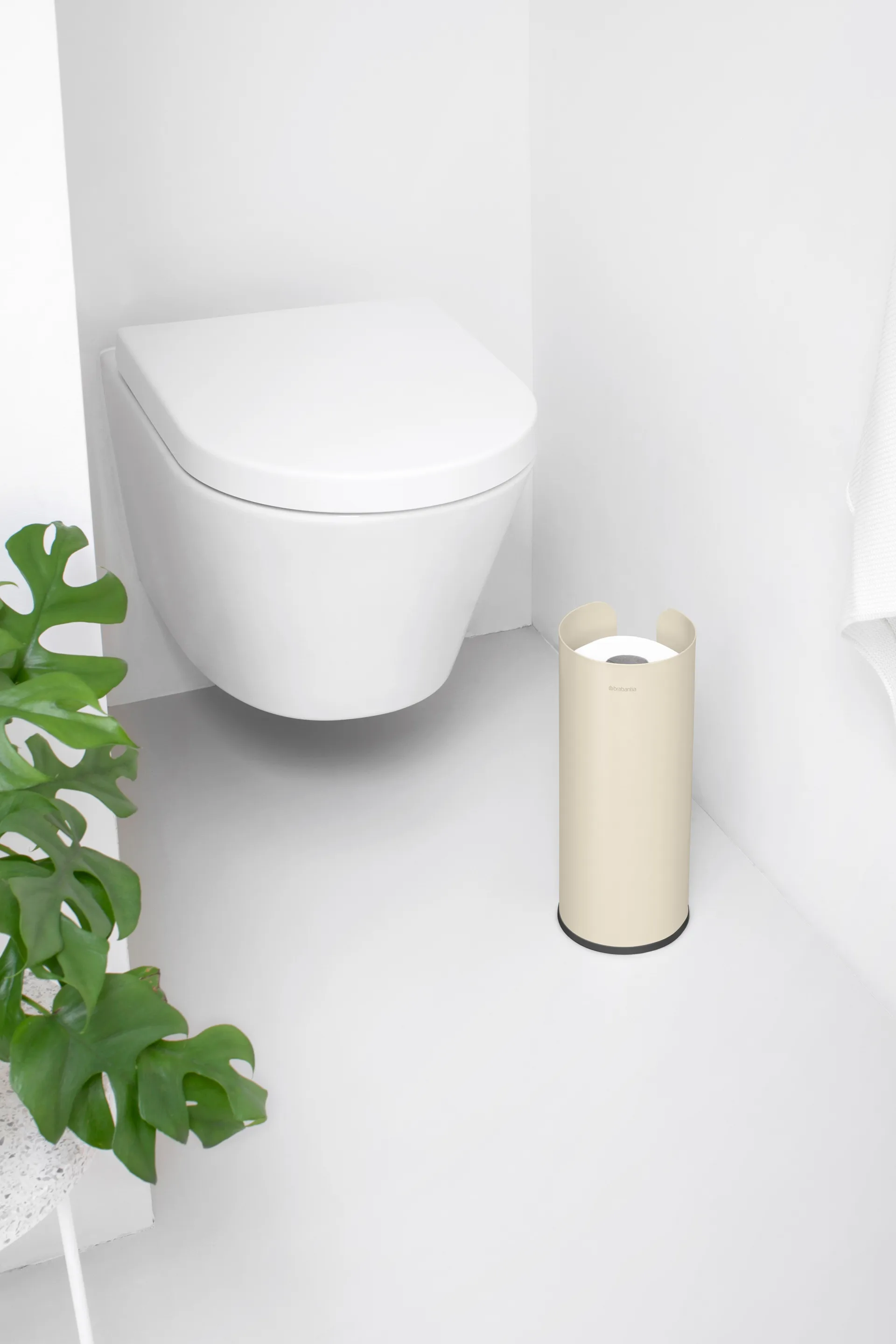 Brabantia ReNew toalettrullebehållare, Soft Beige Brabantia