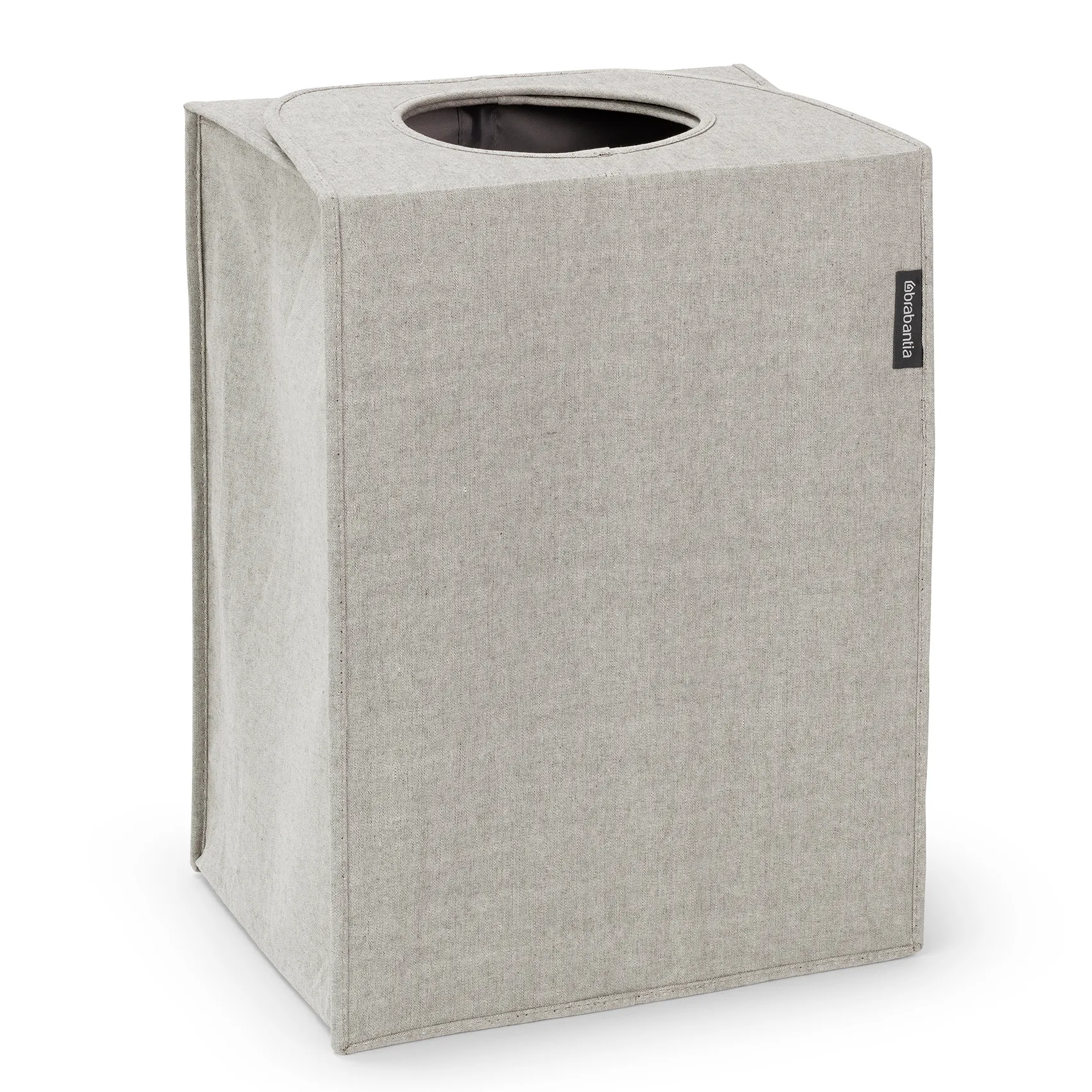 Brabantia tvättkorg tyg rektangulär 55 liter, Ljusgrå Brabantia