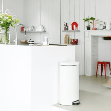 FlatBack+ pedalhink Silent 30 liter - white (vit) - Brabantia