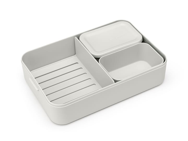 Make & Take bento matlåda stor 2 L, Ljusgrå Brabantia