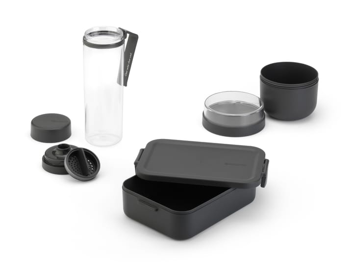 Make & Take frukost och lunch Set 3 delar, Mörkgrå Brabantia