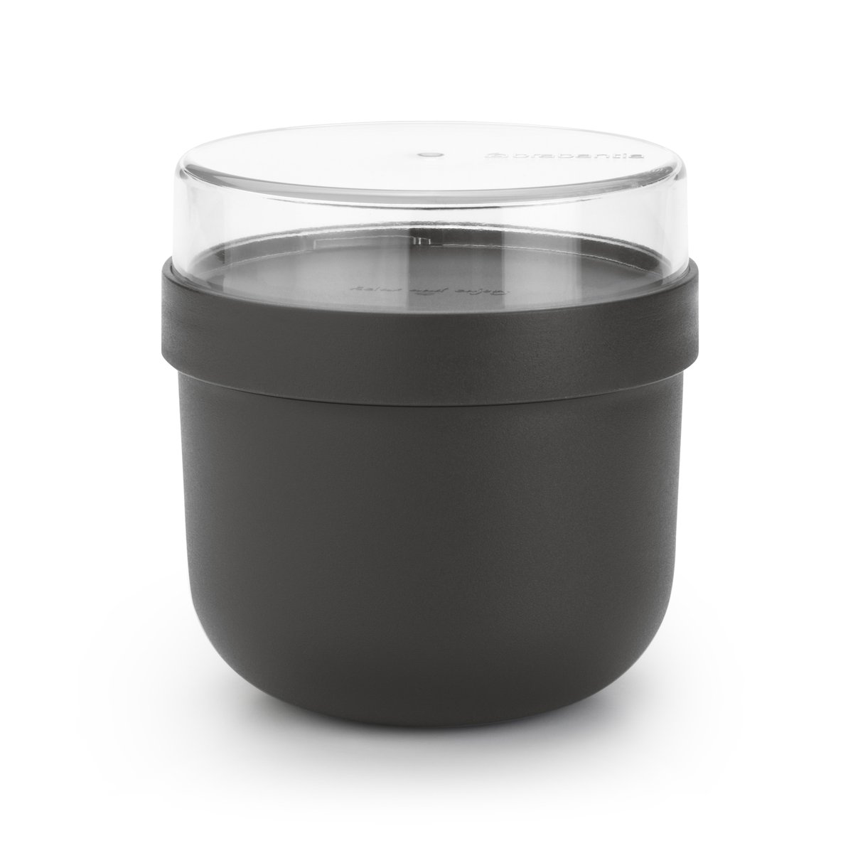 Brabantia Make & Take frukostskål 0,5 L Mörkgrå | Skandinavisk Design | Matlådor | Grå