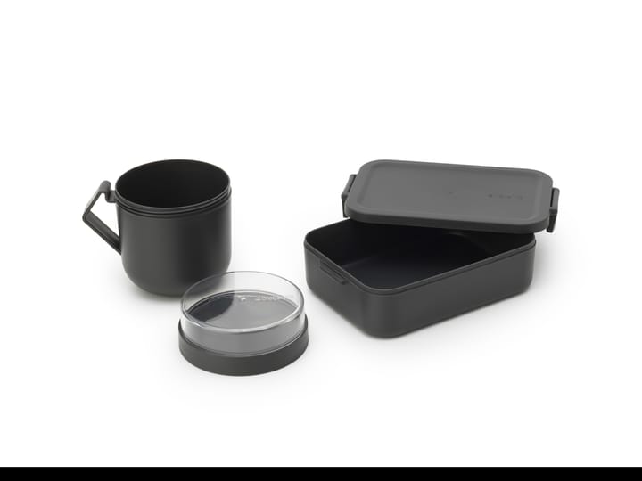 Make & Take lunchset 2 delar, Mörkgrå Brabantia
