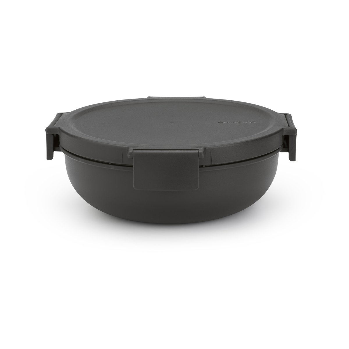 Brabantia Make & Take salladsskål, 1,3 L Mörkgrå | Skandinavisk Design | Matlådor | Grå