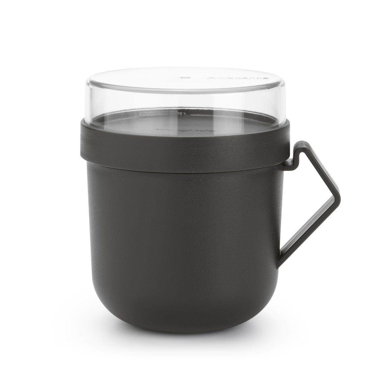Brabantia Make & Take Soppmugg 0,6 L Mörkgrå | Skandinavisk Design | Matlådor | Grå