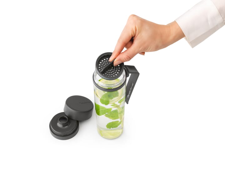 Make & Take vattenflaska med sil 0,5 L, Mörkgrå Brabantia