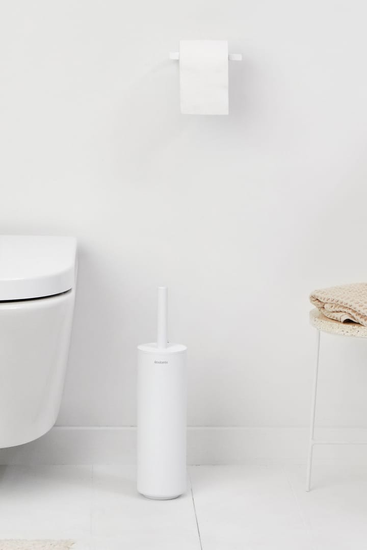 MindSet Toalettborste med Hållare, Mineral Fresh White, silikon Brabantia
