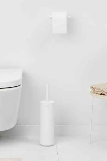 MindSet Toalettborste med Hållare - Mineral Fresh White, silikon - Brabantia