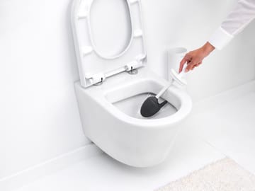 MindSet Toalettborste med Hållare - Mineral Fresh White, silikon - Brabantia