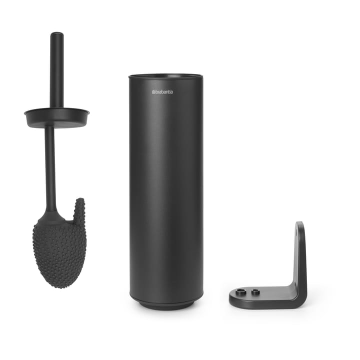 MindSet Toalettborste med Hållare, Mineral Infinite Grey, silikon Brabantia