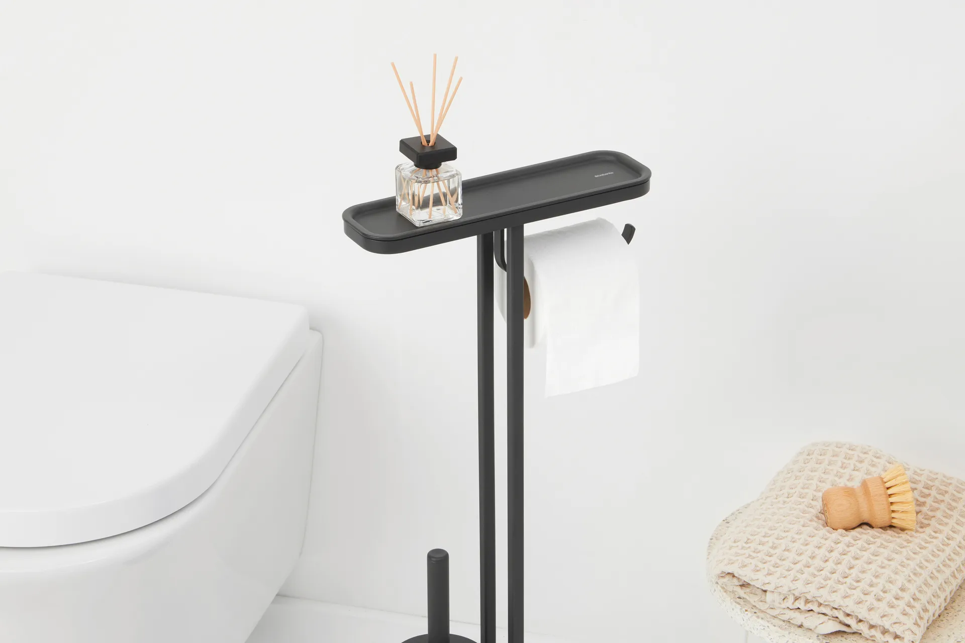 MindSet Toalettbutler, Mineral Infinite Grey, silikon Brabantia