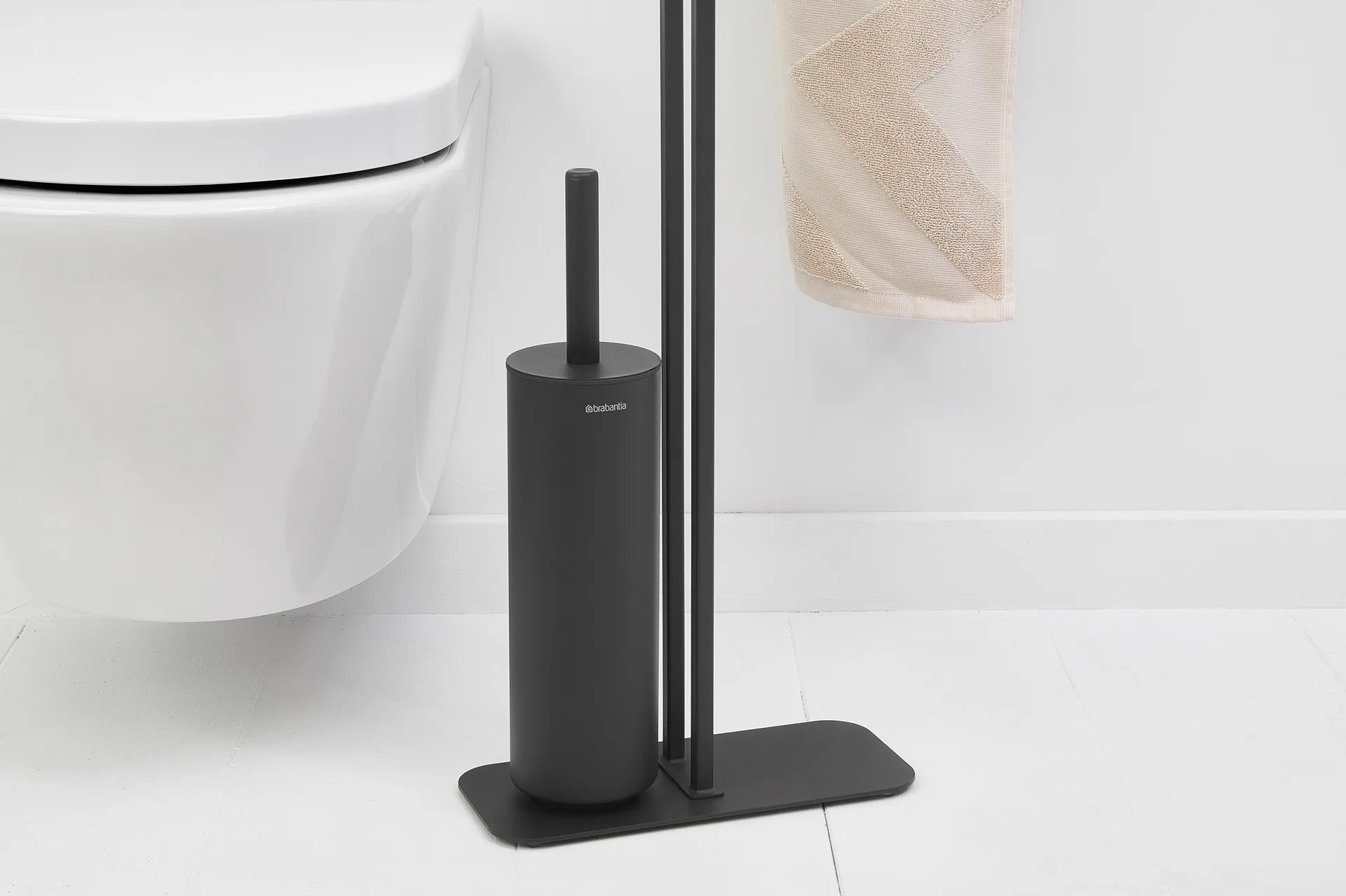 MindSet Toalettbutler, Mineral Infinite Grey, silikon Brabantia
