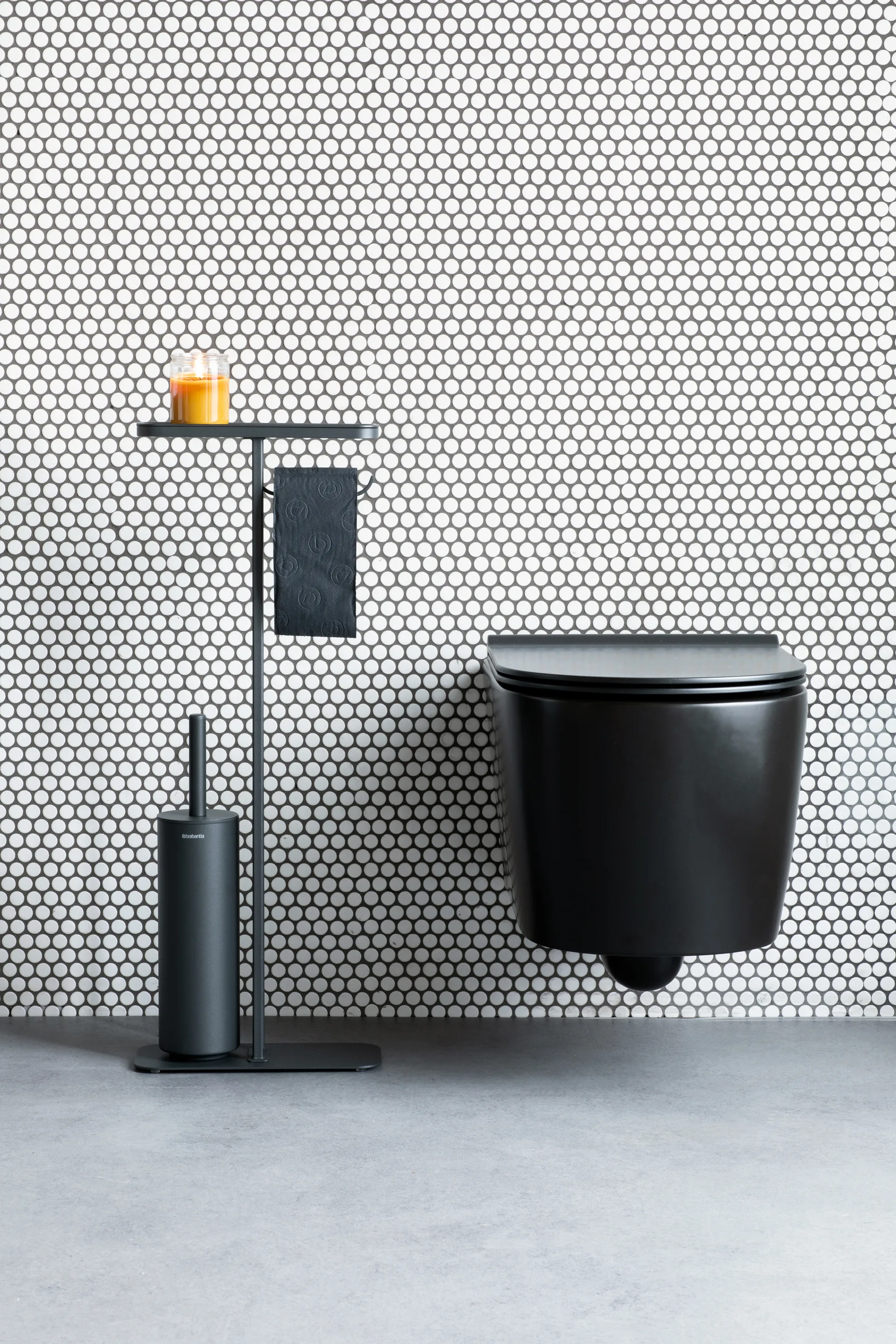 MindSet Toalettbutler, Mineral Infinite Grey, silikon Brabantia