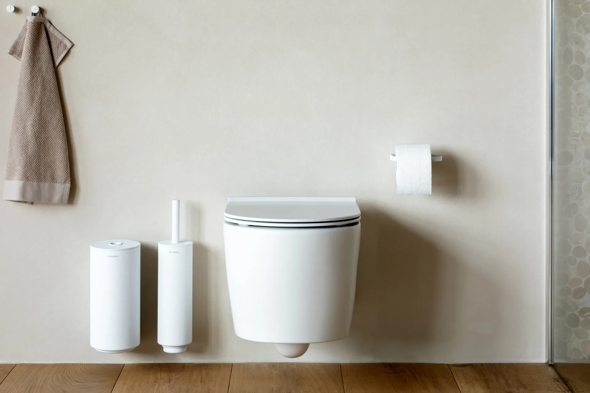 Mindset Toalettset 3 delar, Mineral Fresh White Brabantia