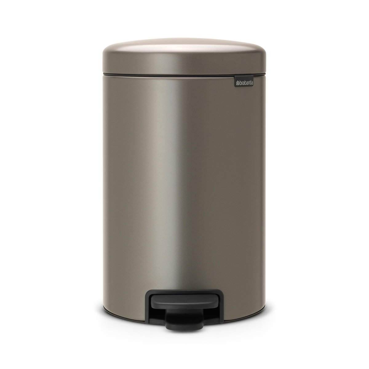 Brabantia New Icon pedalhink 12 liter platinum | Skandinavisk Design | Pedalhinkar | Silverfärgad