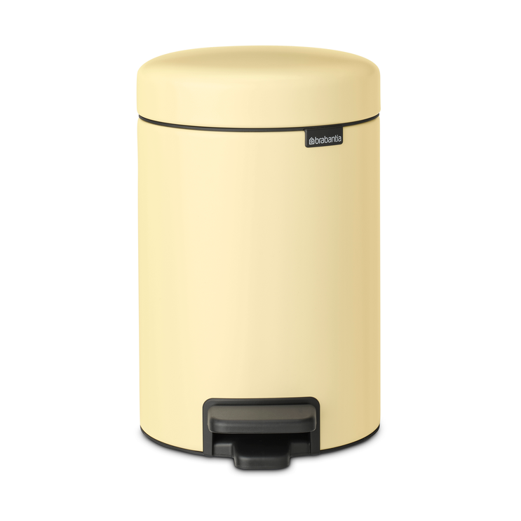Brabantia New Icon pedalhink 3 liter Mellow Yellow | Skandinavisk Design | Pedalhinkar | Gul