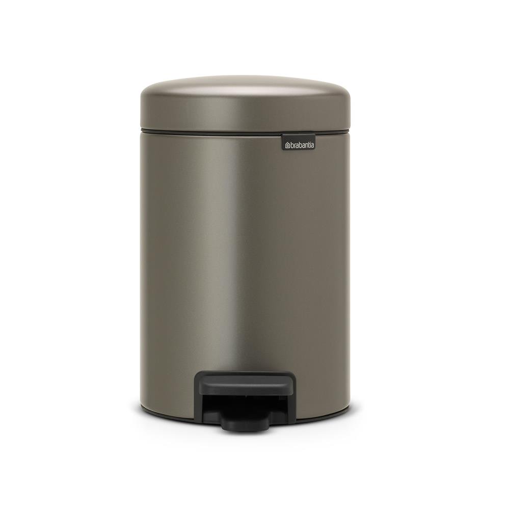 Brabantia New Icon pedalhink 3 liter platinum | Skandinavisk Design | Pedalhinkar | Silverfärgad