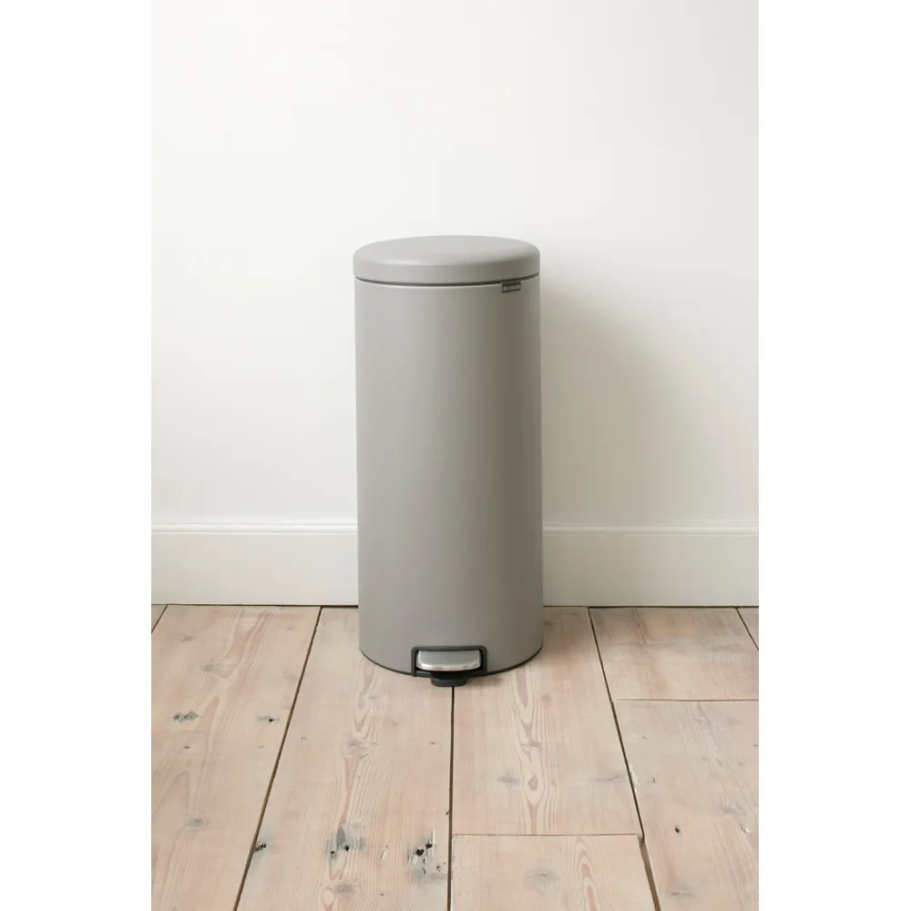 New Icon pedalhink 30 liter, Mineral concrete grey Brabantia