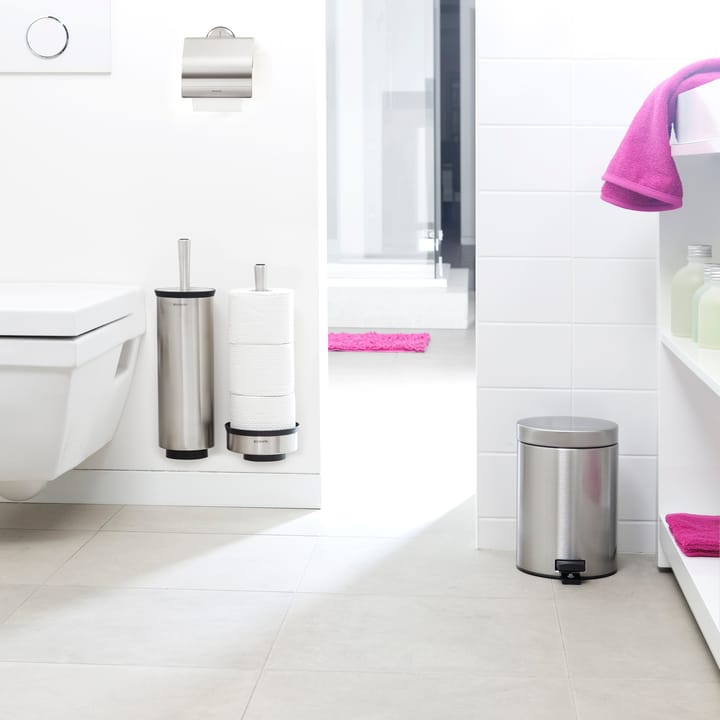 Profile toalettborste med väggmontering - matt steel - Brabantia