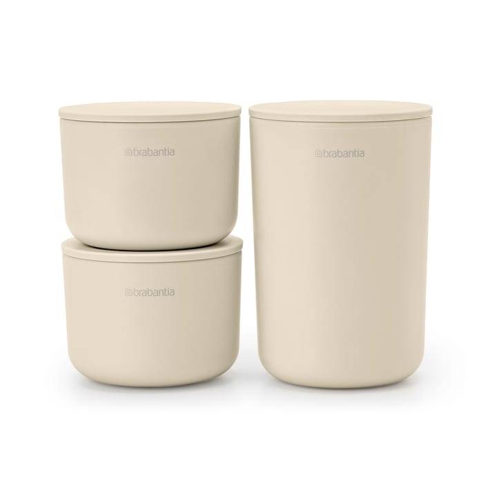 ReNew förvaringsburkar 3-pack - Soft Beige - Brabantia