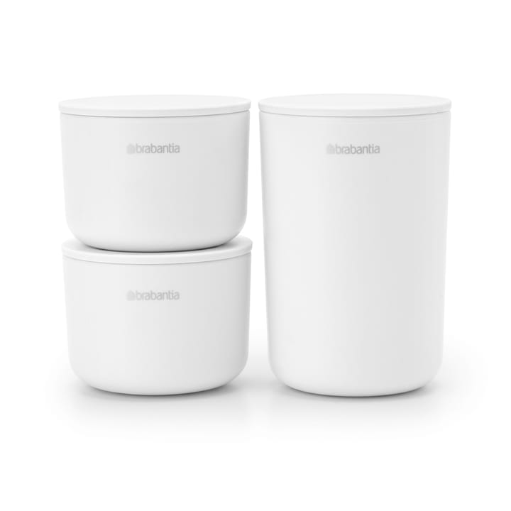 ReNew förvaringsburkar 3-pack - Vit - Brabantia