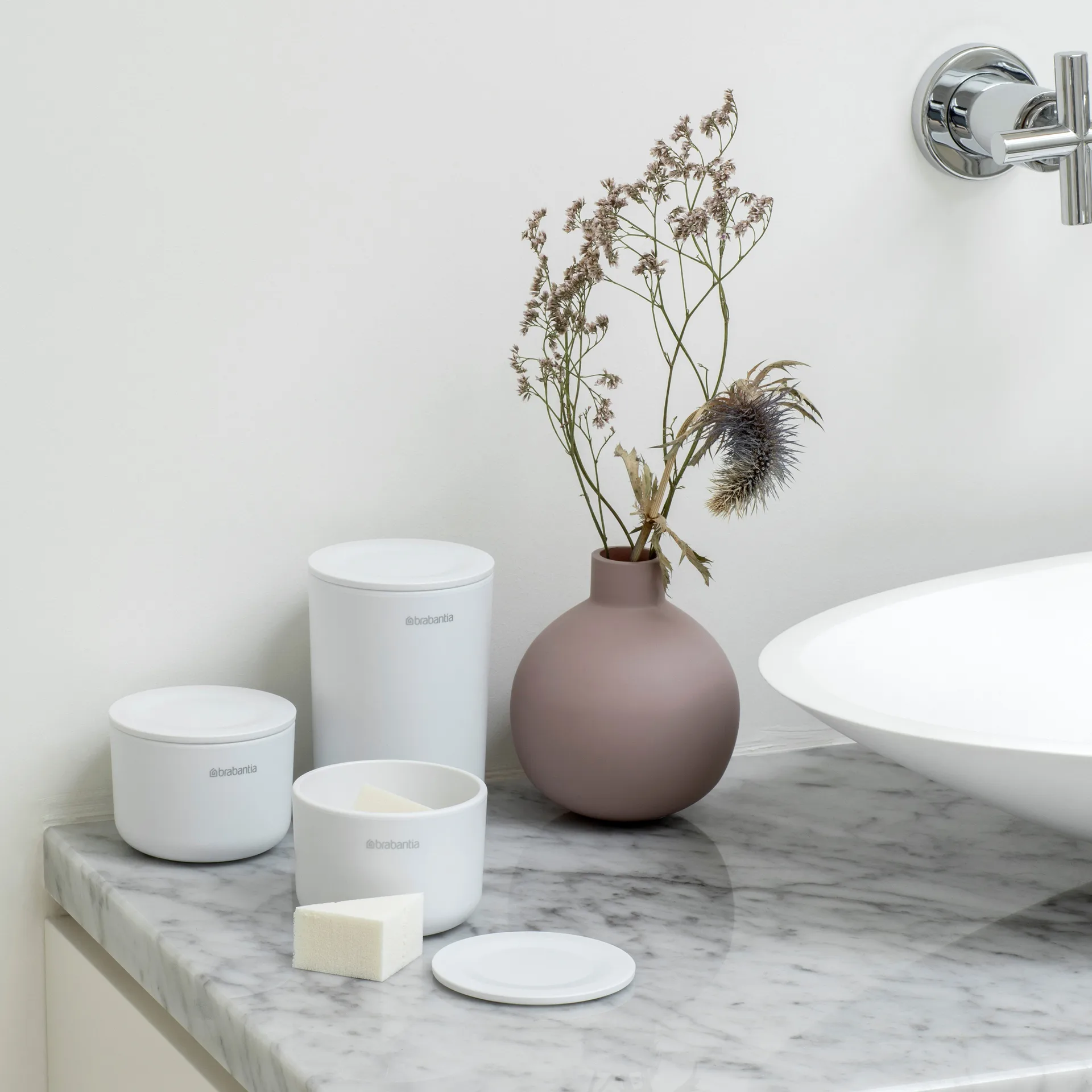 ReNew förvaringsburkar 3-pack, Vit Brabantia