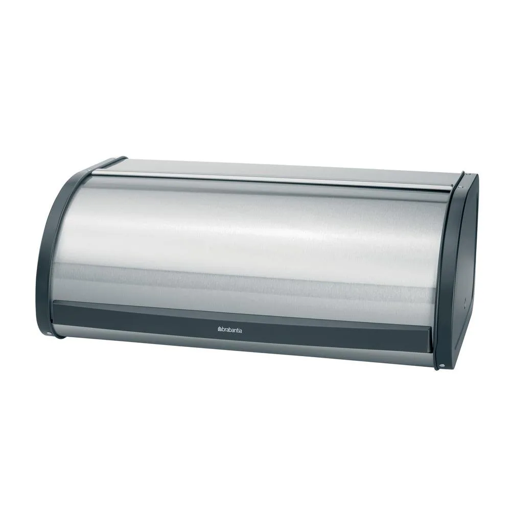 Roll Top brödlåda large, matt steel (silver) Brabantia