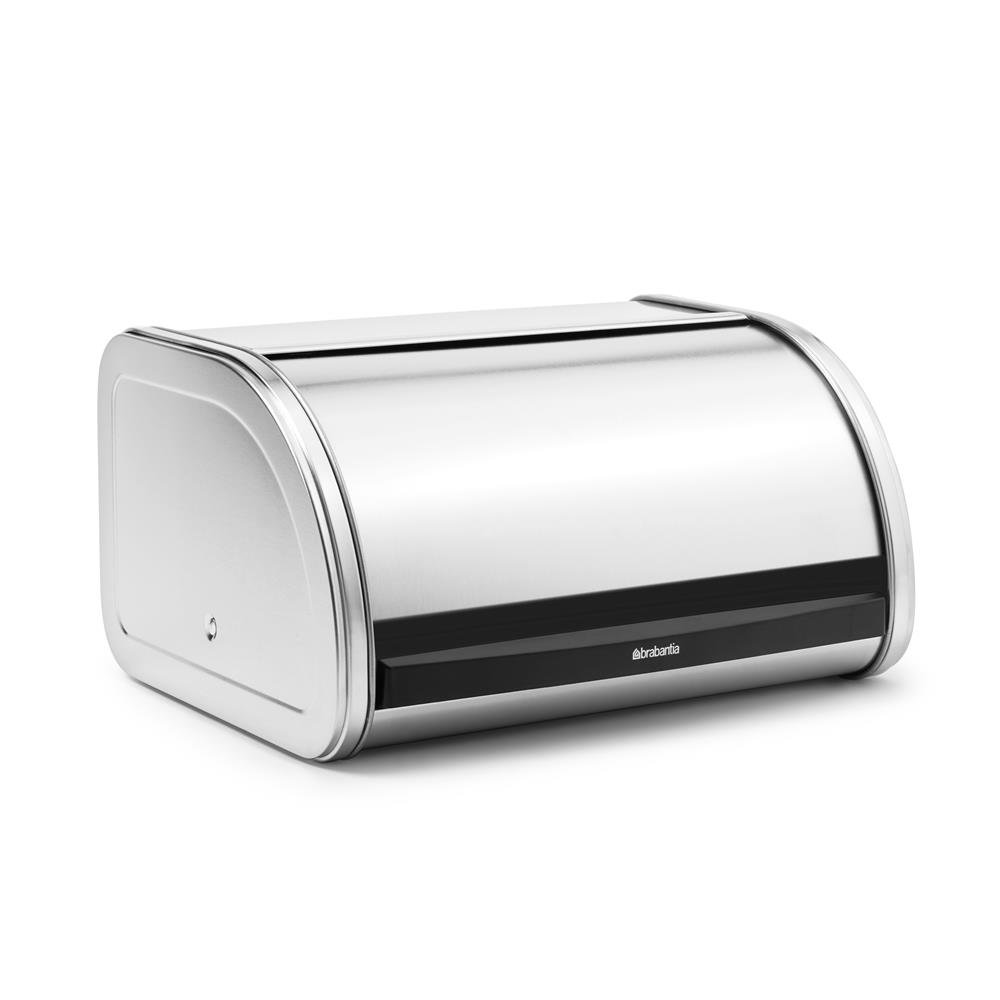 Brabantia Roll Top brödlåda medium matt steel | Skandinavisk Design | Brödlådor | Silverfärgad