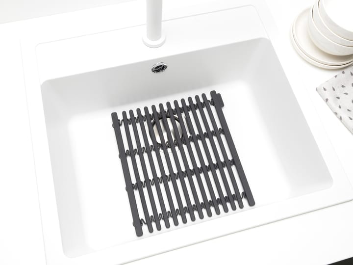 Sinkside diskmatta 30x30 cm - Mörkgrå - Brabantia