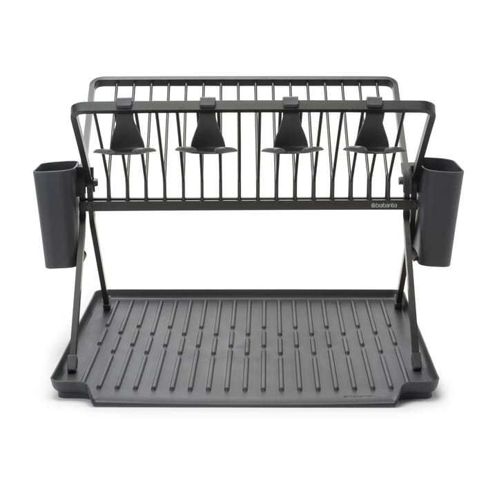 Sinkside hopfällbart diskställ 51 cm, Mörkgrå Brabantia