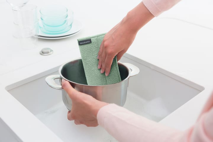 Sinkside rengöringssvamp mikrofiber 3-pack - Jade green - Brabantia