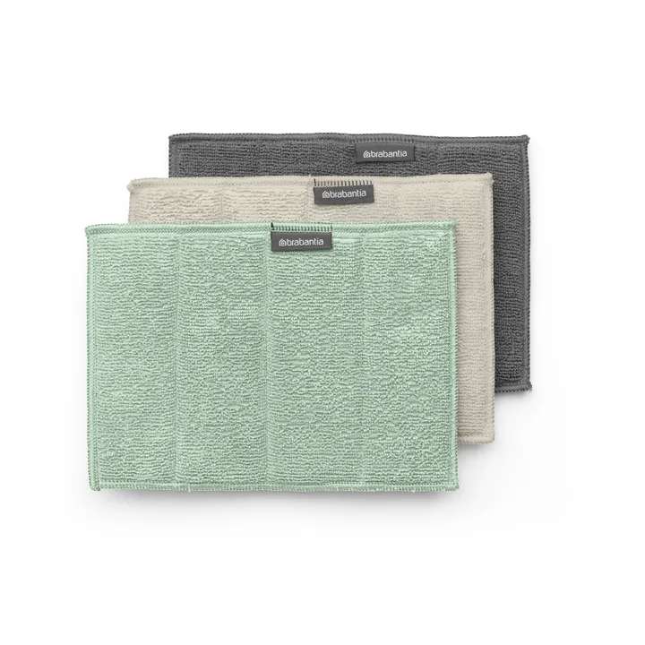 Sinkside rengöringssvamp mikrofiber 3-pack - Mixade - Brabantia