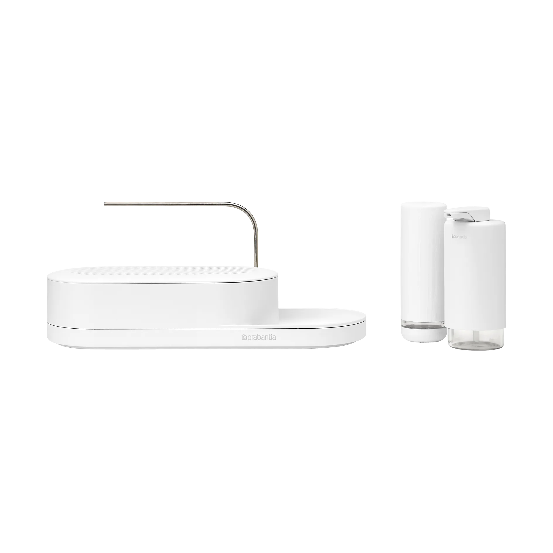 SinkStyle diskbänksorganiserare set 3 delar, Mineral Fresh White Brabantia