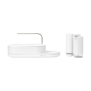 SinkStyle diskbänksorganiserare set 3 delar - Mineral Fresh White - Brabantia