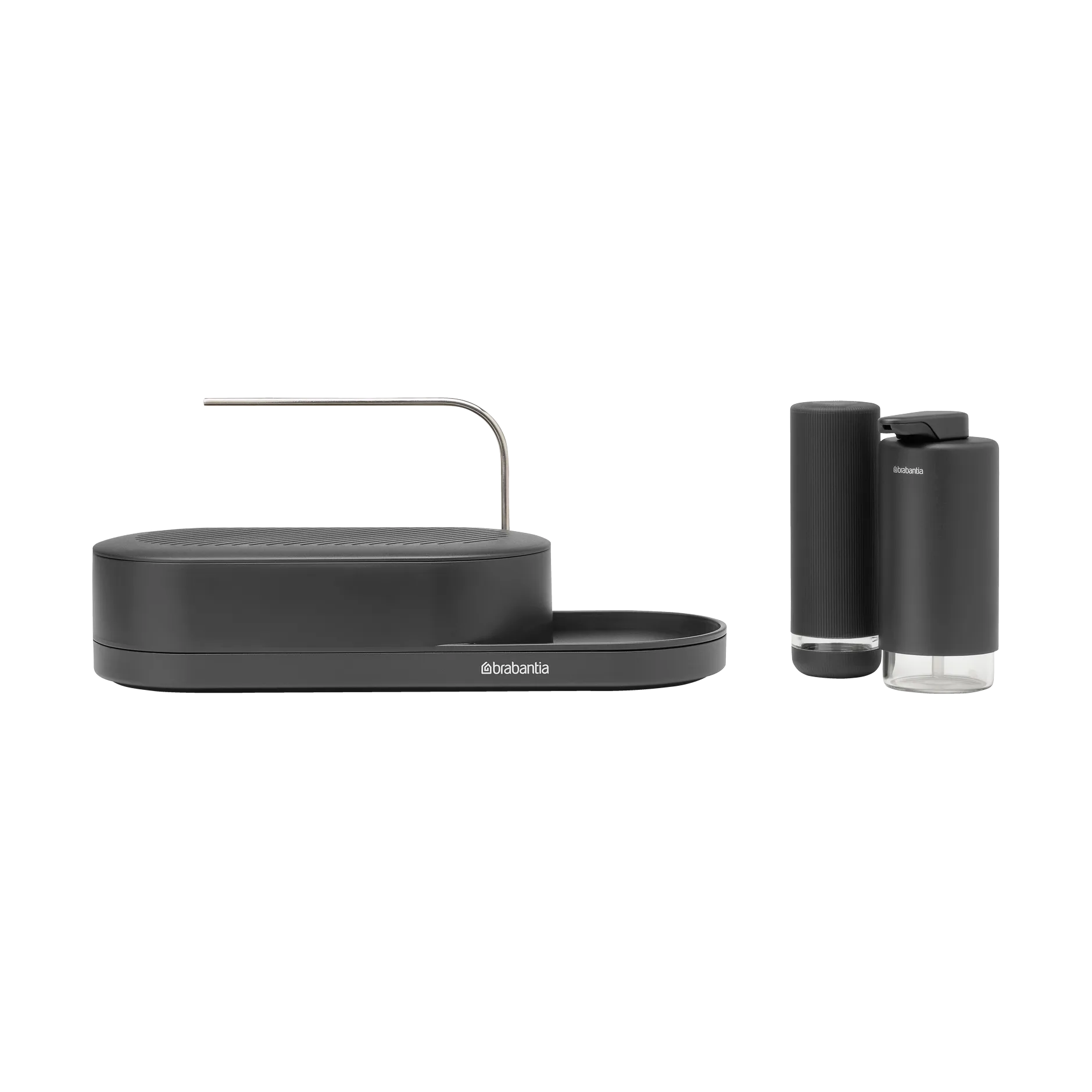 SinkStyle diskbänksorganiserare set 3 delar, Mineral Infinite Grey Brabantia