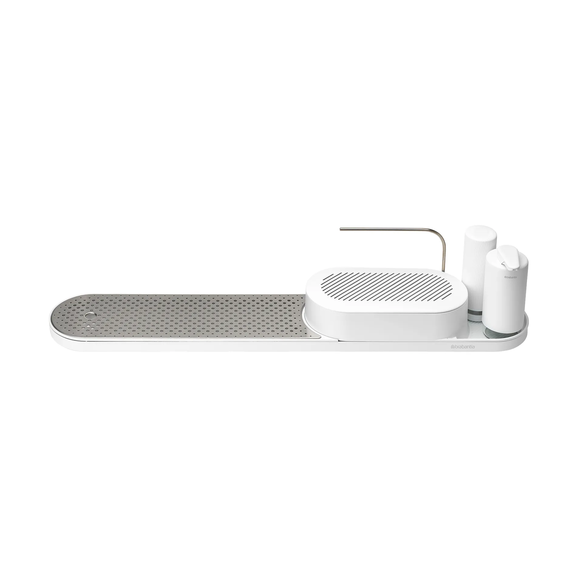 SinkStyle diskbänksorganiserare set 4 delar, Mineral Fresh White Brabantia