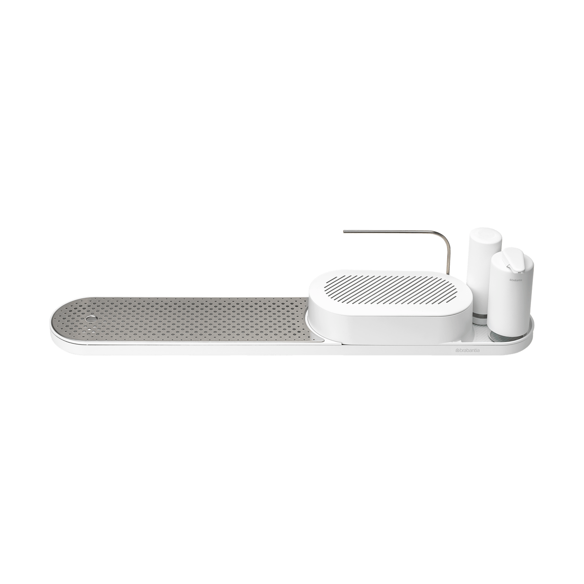 Brabantia SinkStyle diskbänksorganiserare set 4 delar Mineral Fresh White