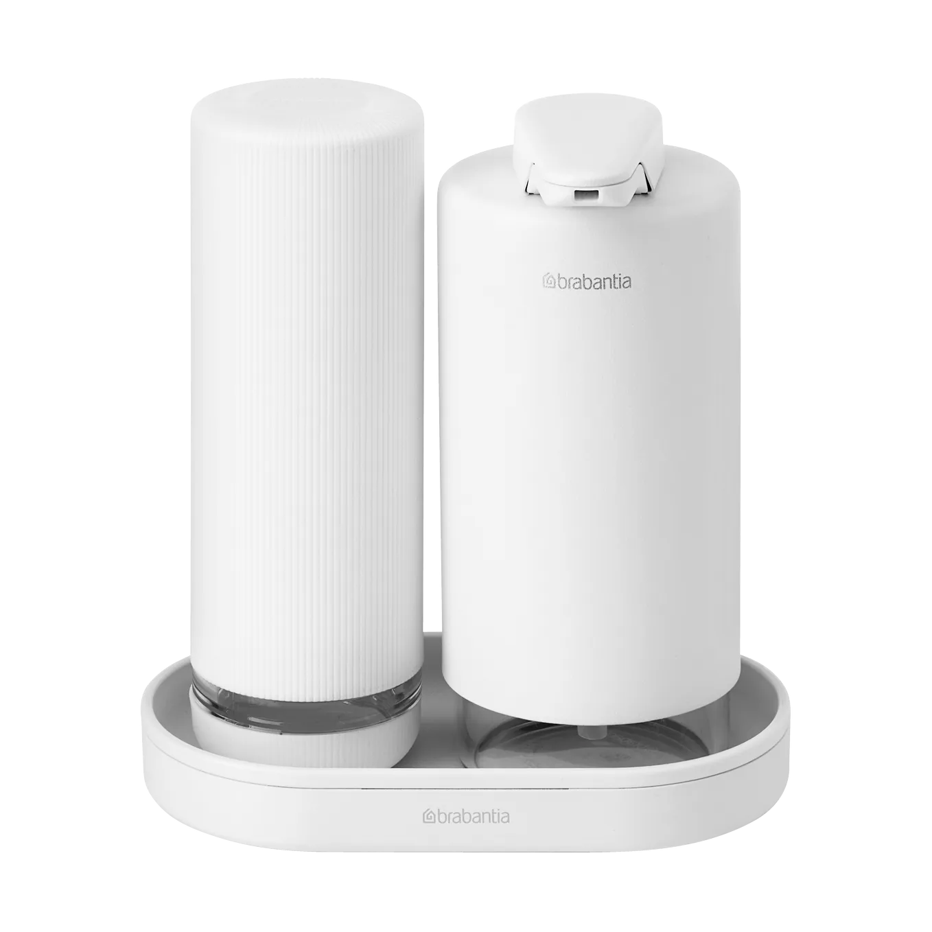 SinkStyle tvålpump/diskmedelsdispenser set, Mineral Fresh White Brabantia