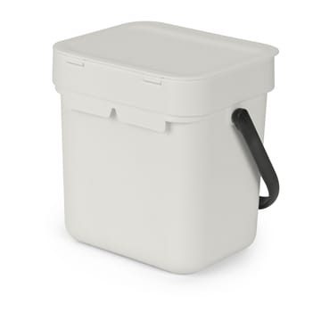 Sort & Go avfallshink 3 L - Ljusgrå - Brabantia