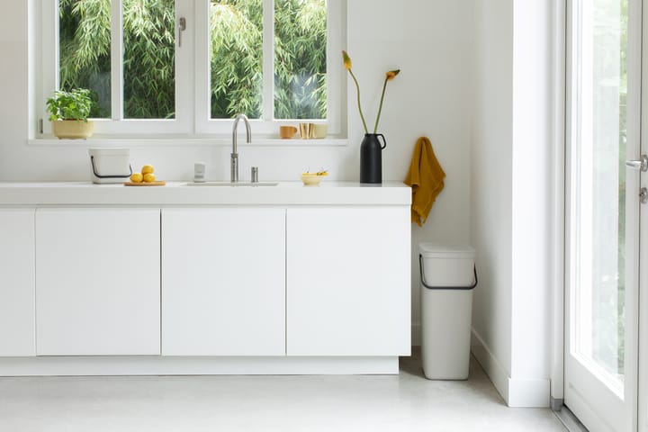Sort & Go avfallshink 3 L, Ljusgrå Brabantia
