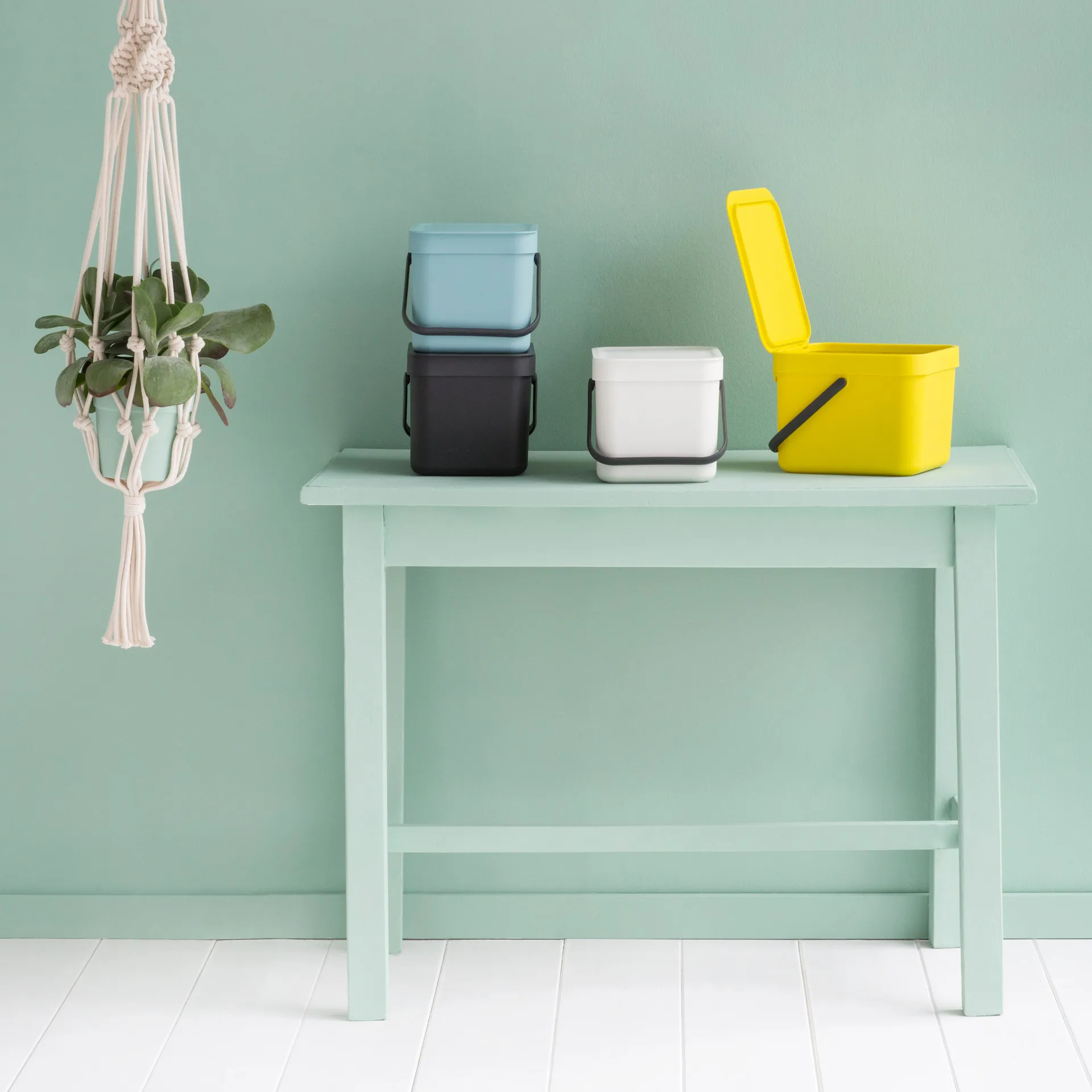 Sort & Go avfallshink 6 liter, grå Brabantia