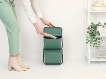 Sort & Go Stapelbar avfallshink 20 L - Fir Green - Brabantia