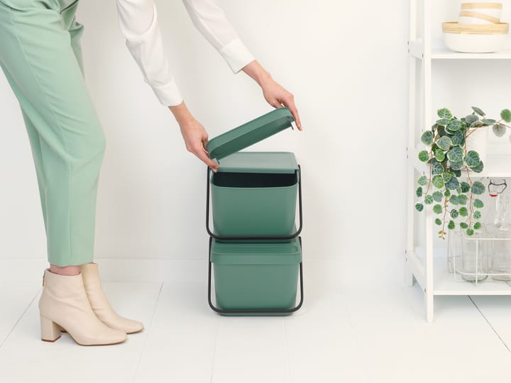 Sort & Go Stapelbar avfallshink 20 L - Fir Green - Brabantia