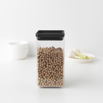 TASTY+ fyrkantig förvaringsburk 1,6 L - Mörkgrå - Brabantia