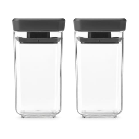 TASTY+ stapelbar burk 2 delar 0,15 L - Mörkgrå - Brabantia