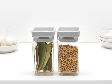 TASTY+ stapelbar burk 2-pack 0,15 L - Ljusgrå - Brabantia