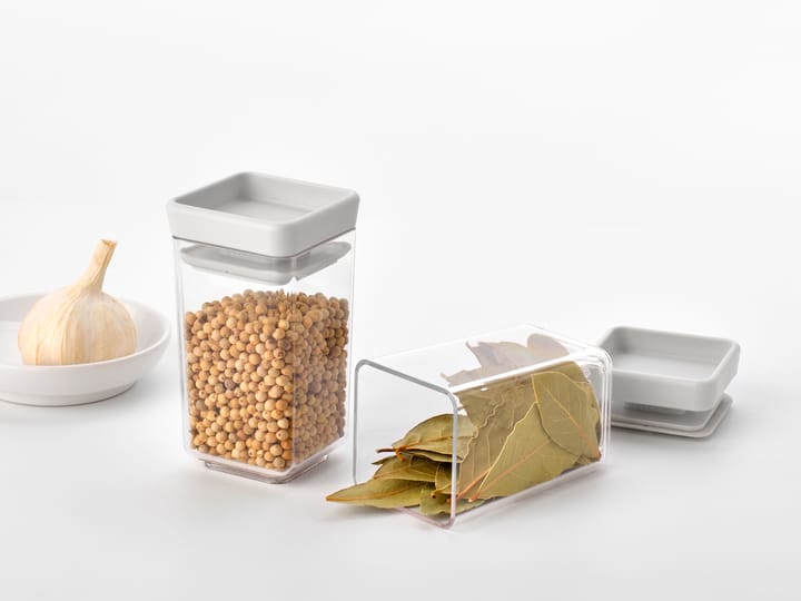 TASTY+ stapelbar burk 2-pack 0,15 L, Ljusgrå Brabantia