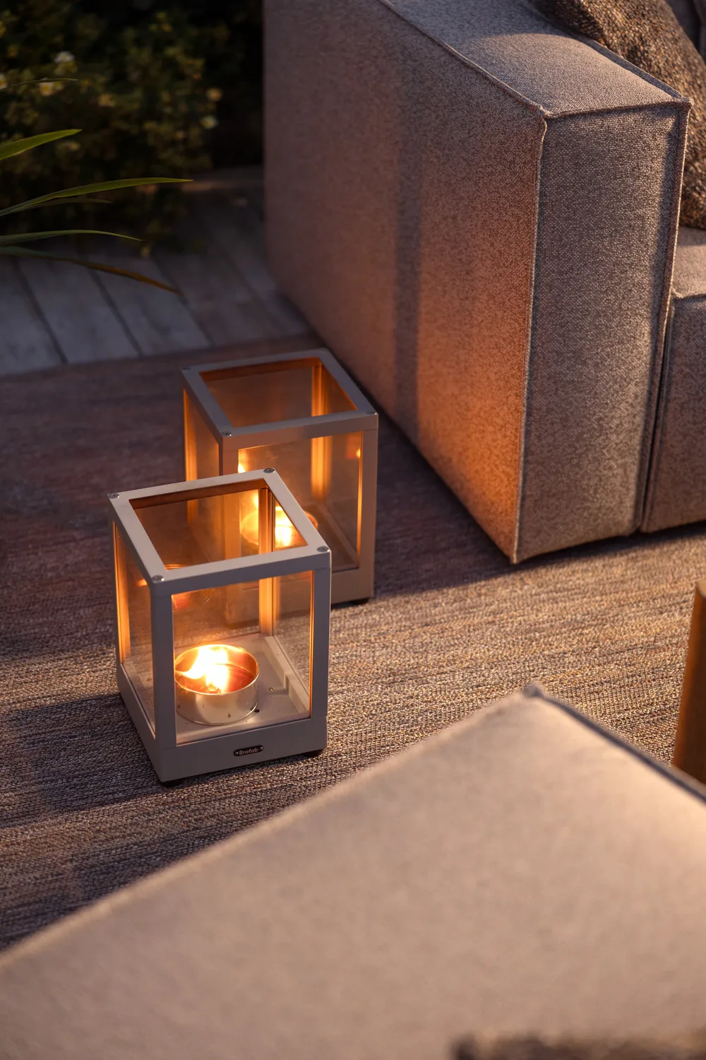 Belfort ljuslykta, Khaki, 28 cm Brafab