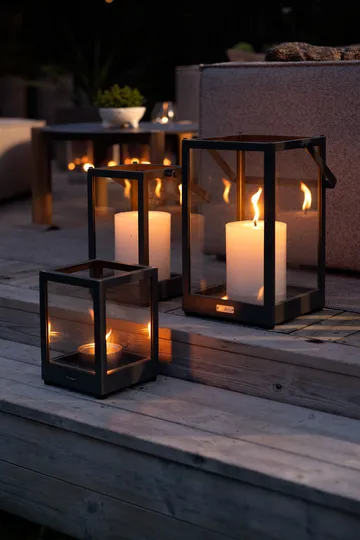 Belfort ljuslykta - Svart, 28 cm - Brafab