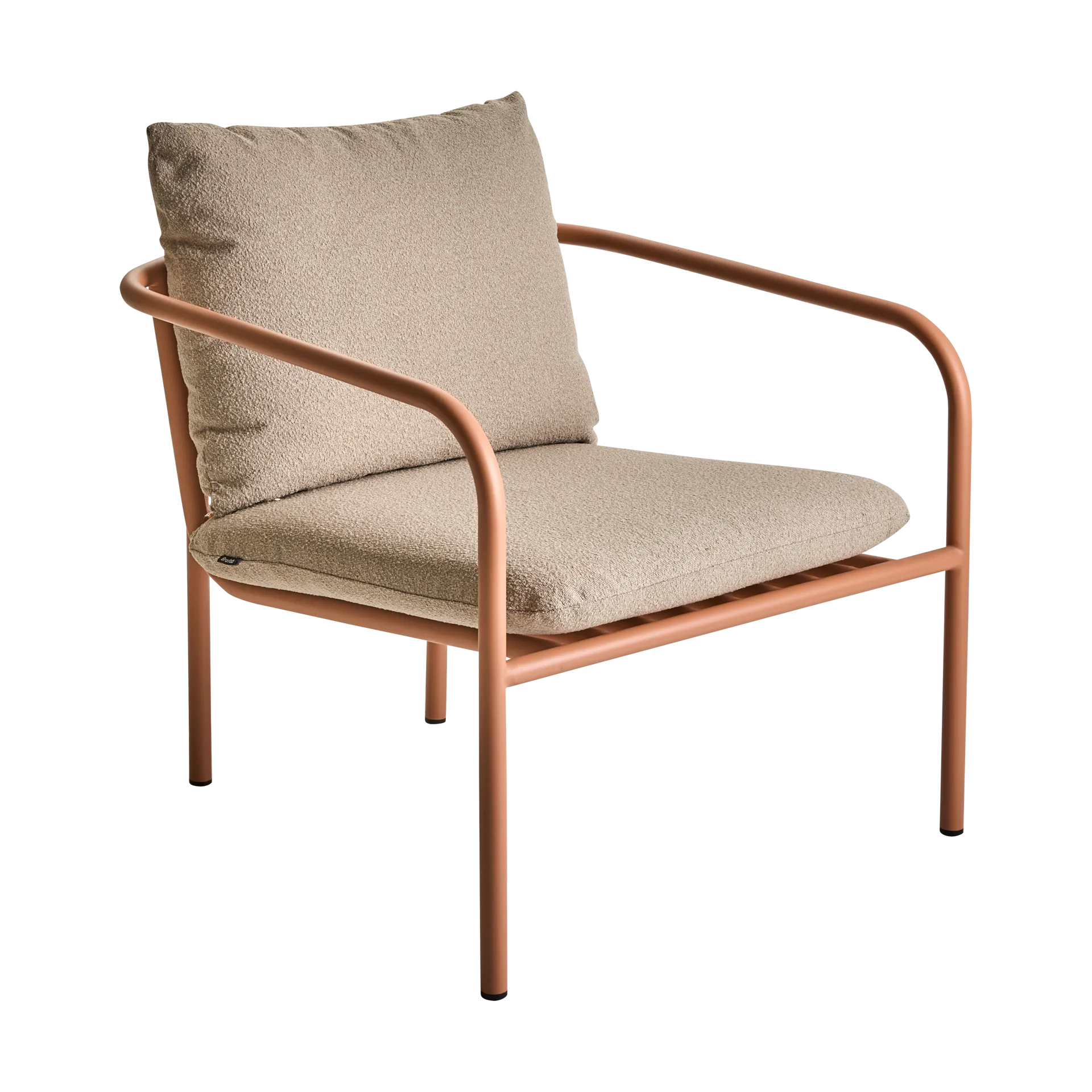 Bendt loungefåtölj, Teddy beige-peach Brafab